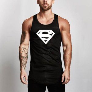 Men's Muscle Tee Superman Round Neck - Sleeveless Tank Top